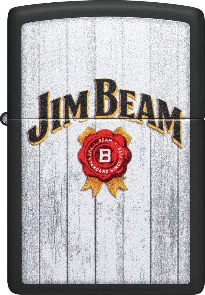 ZIP-48741 2024 Zippo Jim Beam Lighter, Black Matte