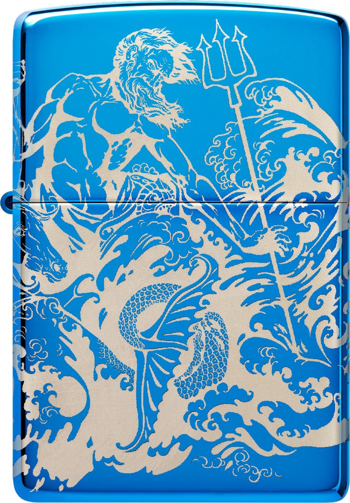 ZIP-48787 2024 Zippo Mythological Design Lighter, High Polished Blue