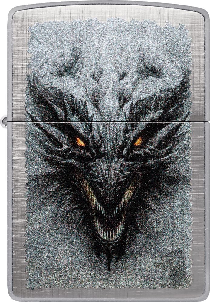 ZIP-48732 2024 Zippo Dragon Design Linen Weave Lighter