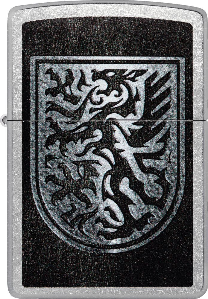 ZIP-48730 2024 Zippo Dragon Shield Design Street Chrome Lighter