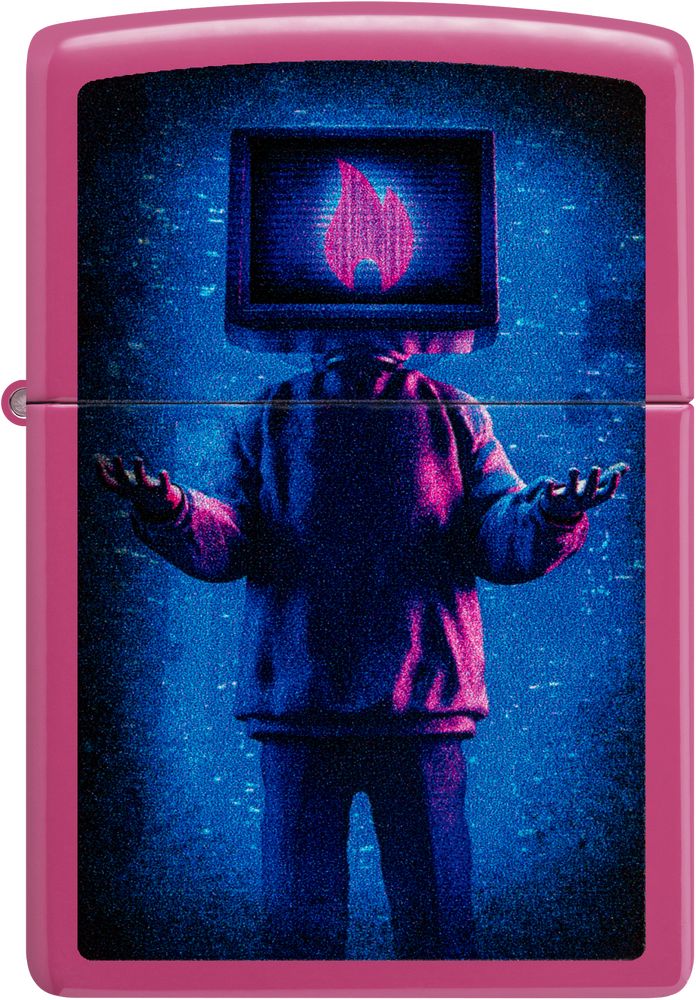 ZIP-48515 Zippo Flame TV Man Design Frequency Lighter