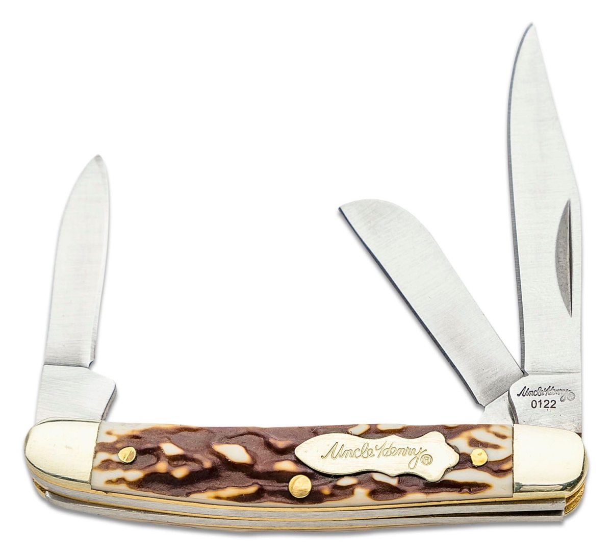 SCH-1136001 2025 Schrade Uncle Henry 3-Blade Next Gen Junior Folding Pocket Knife