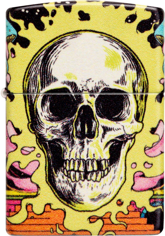 ZIP-48640 2024 Zippo Skull Design Glow in the Dark Matte Lighter