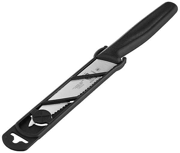 Mercer Culinary M33931B 4 Bar Knife w/ Black Polypropylene Handle, High Carbon Japanese Steel