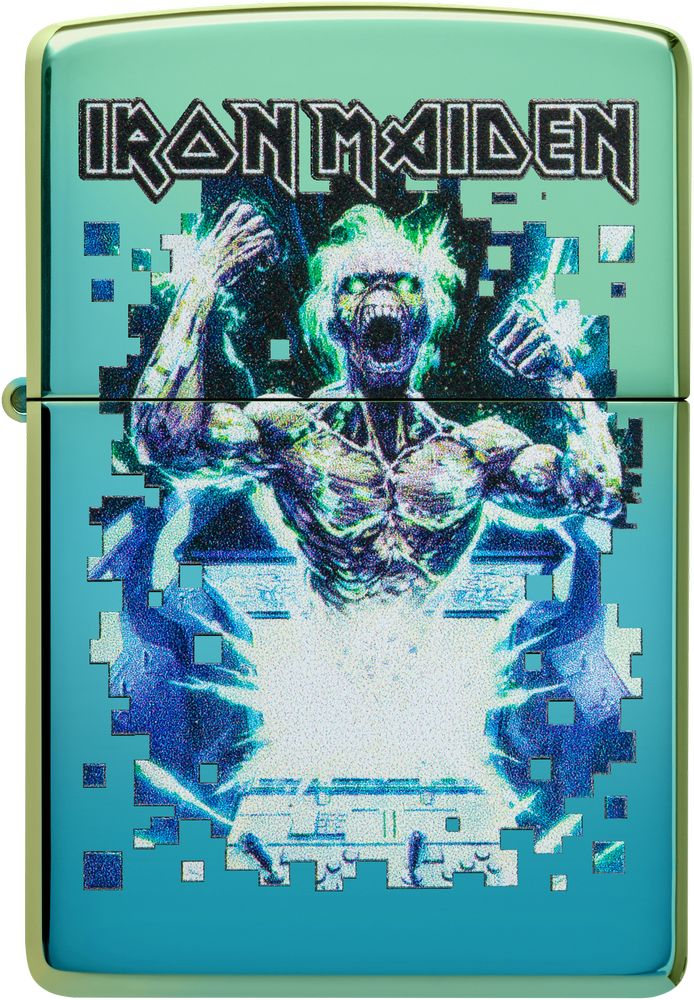 ZIP-49816 2023 Zippo Iron Maiden Lighter, High Polish Teal