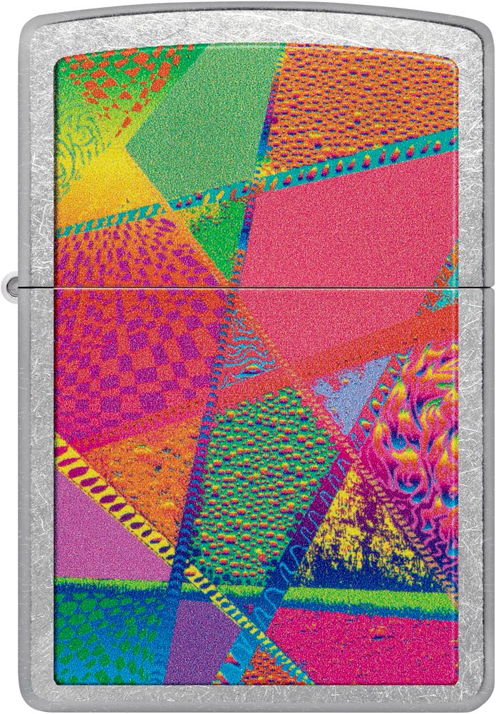 ZIP-48498 2022N Zippo Price Fighter Street Chrome Retro Pattern Design Lighter