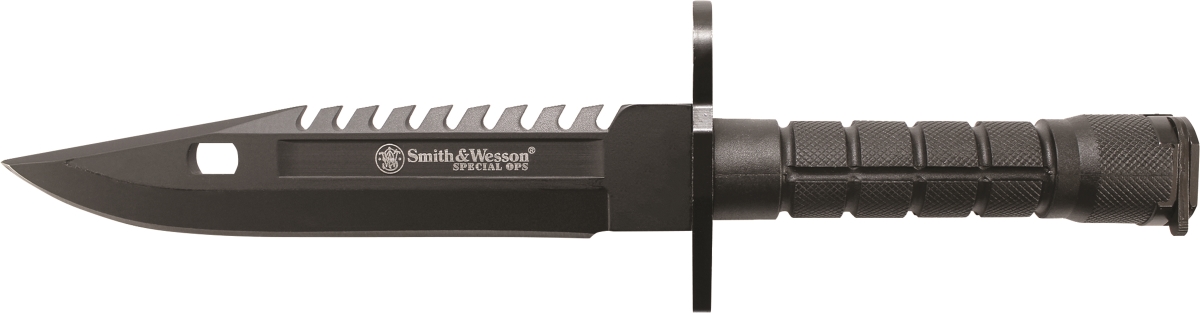 Picture of BTI Tools SAW-SW3B 2019 8 in. Smith & Wesson Special Ops M-9 Bayonet Special Force Knife&#44; Black
