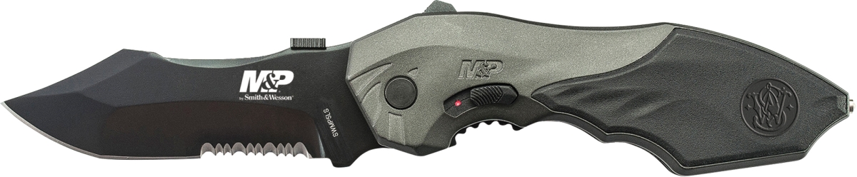 SAW-SWMP5LS 2019 Smith & Wesson M&P 2nd Generation MAGIC Assist Knife with Linerlock, Black