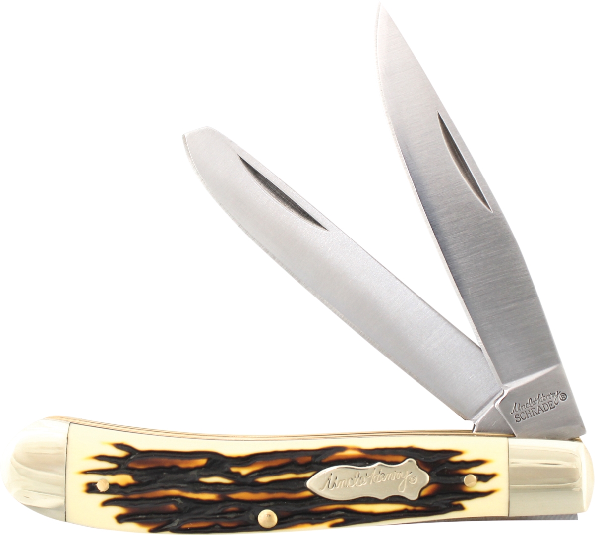 Picture of BTI Tools SCH-285UH 2019 3.87 in. Schrade Uncle Henry Pro Trapper Knife with 2 Closed Blade