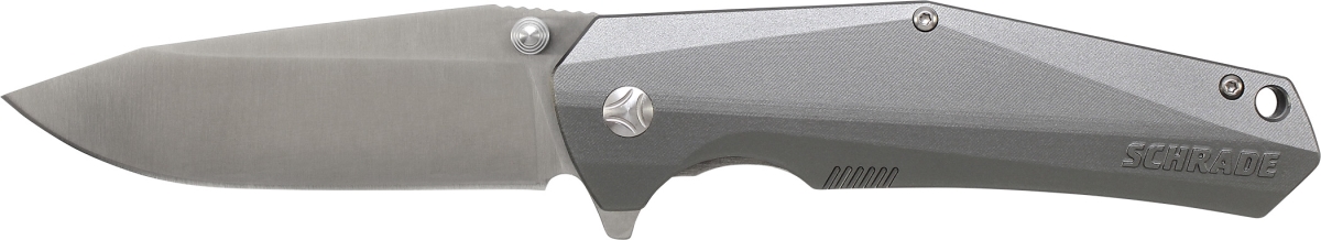 SCH-SCH306 2019 Schrade 9CR18MoV Blade with Aluminum Handle, Satin