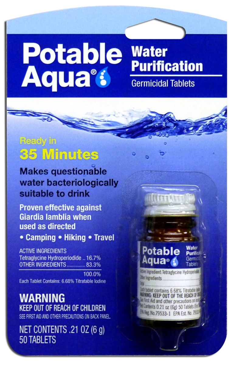 2019 Potable Aqua Water Purification Tablets