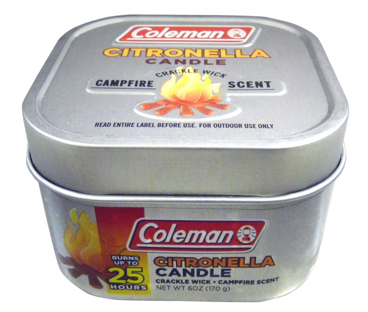 Picture of Wisconsin Pharmacal WPC-7715 2019 Coleman Citronella Tin Candle with Campfire Scent