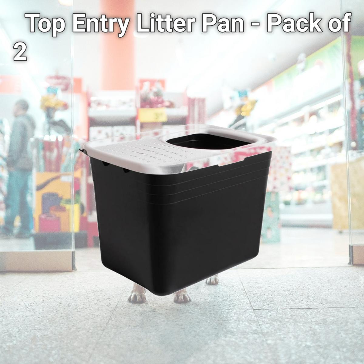 Picture of Arm & Hammer 42058 Top Entry Litter Pan - Pack of 2