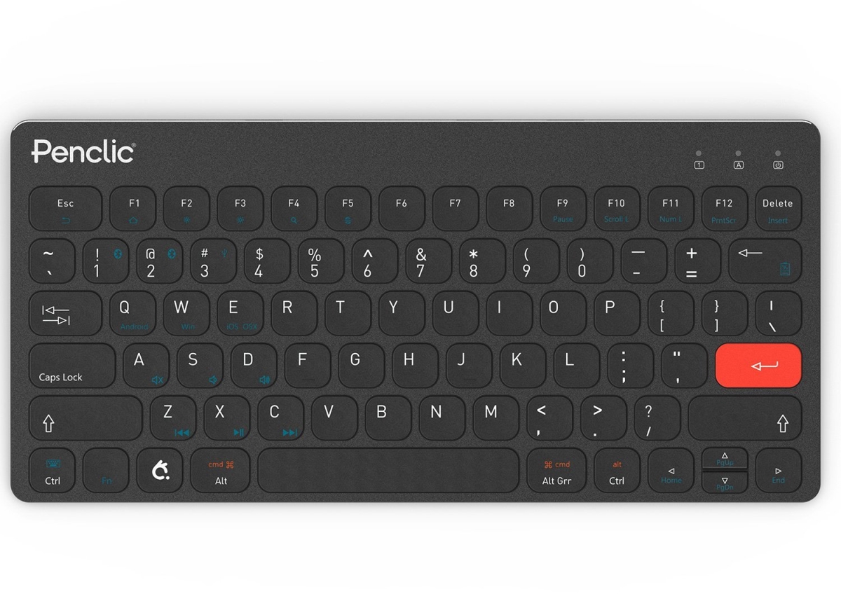 Penclic 2057-US KB3 Mini Keyboard Bluetooth, Wired - Black