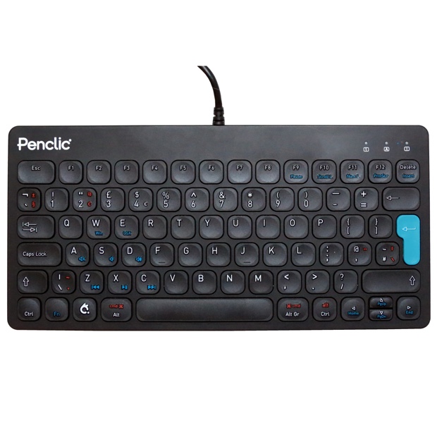 Penclic 2044 C3 Plastic Office Mini Keyboard - Black