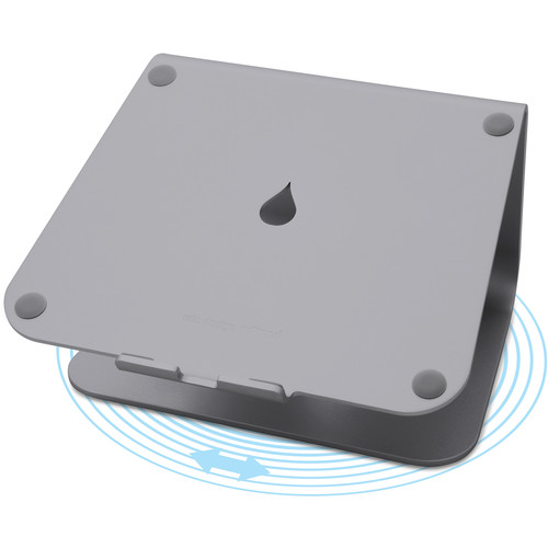 mStand360 Laptop Stand with Swivel Base - Space Grey