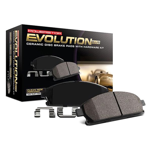 Powerstop 17-1799 Front Z17 Evolution Plus Disc Brake Pad Set with Hardware Kit for 2017-2020 Genesis G80