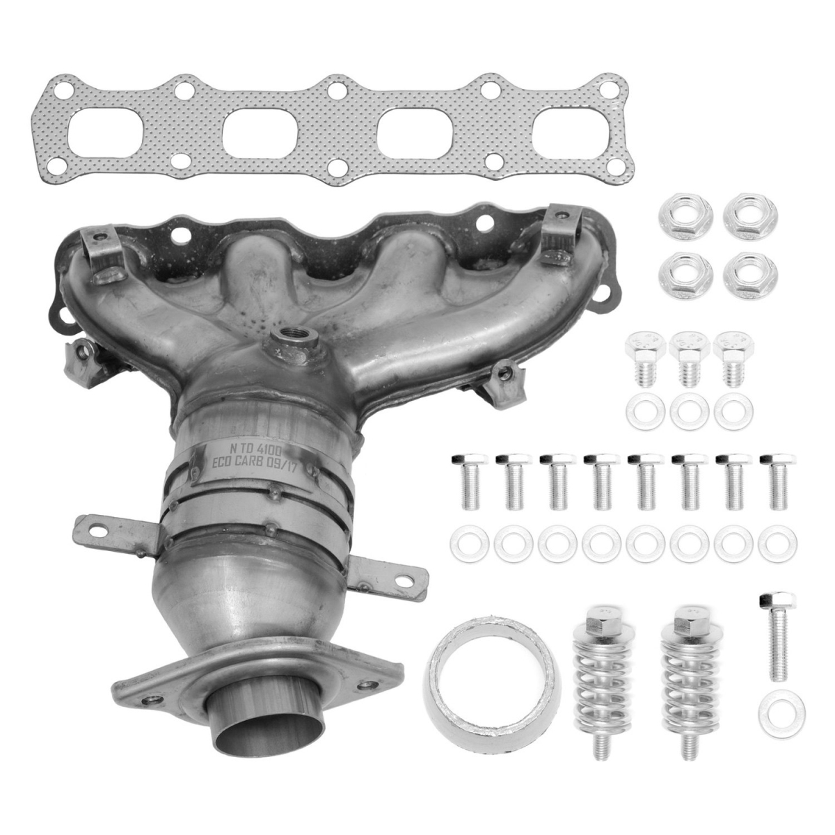 41205 Front Exhaust Manifold with Integrated Catalytic Converter for 2014-2015 Mitsubishi Outlander Sport