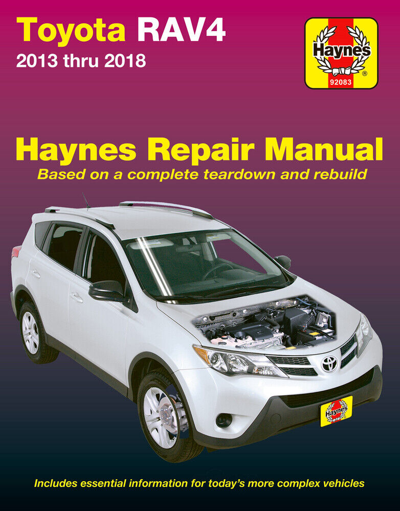 92083 Technical Repair Manual for Toyota RAV4 FT1 for 2013-2018 Toyota RAV