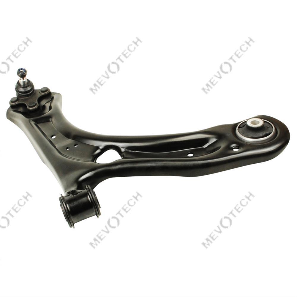 Mevotech Control Arm Steel Black Threaded Supreme Series, Front, Passenger Side, Lower, Lifetime limited warranty CMS70181