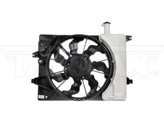 Dorman 621-565 Radiator Fan Assembly Without Controller for 2013-2018 Hyundai, 2015-2018 Kia - Black