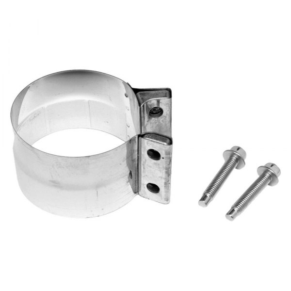 33277 6 in. Stainless Steel Butt Joint Exhaust Clamp, Natural