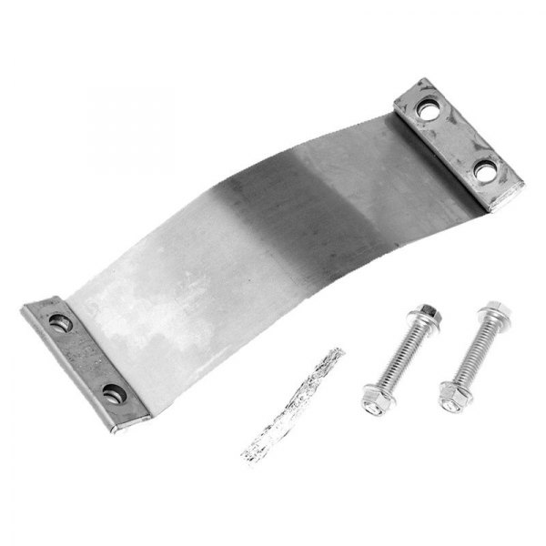35937 4 x 25 in. Natural Stainless Steel Butt Joint Exhaust Clamp