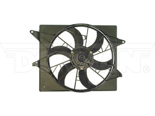 Dorman 620-118 Radiator Fan Assembly Without Controller for 1994-1997 Ford Thunderbird, 1994-1997 Mercury Cougar - Black