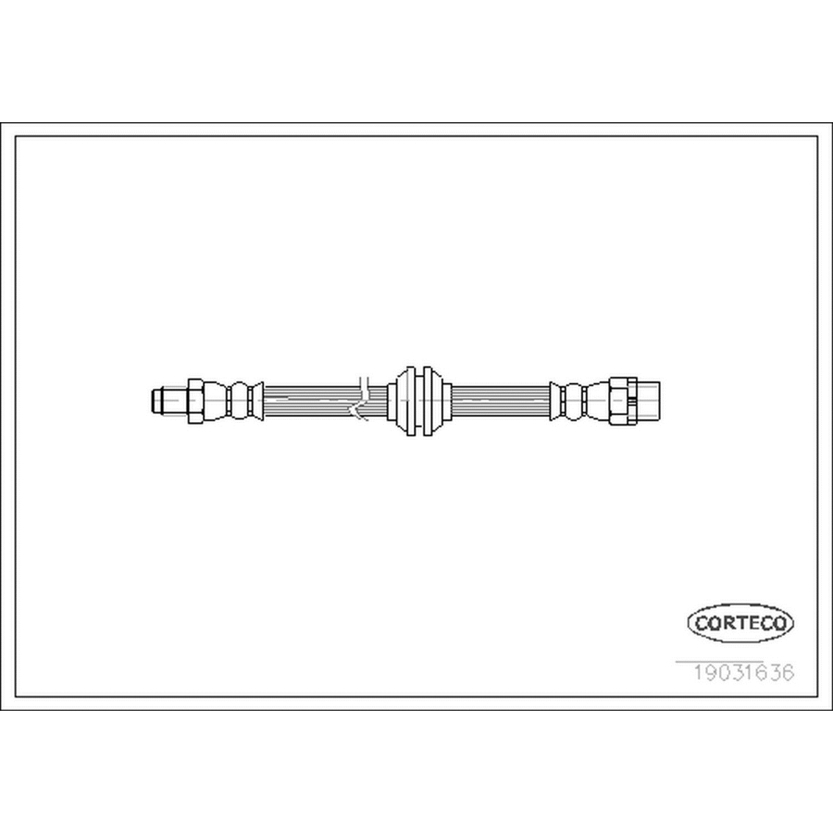 19031636 Brake Hose for 2006-2009 BMW 750i