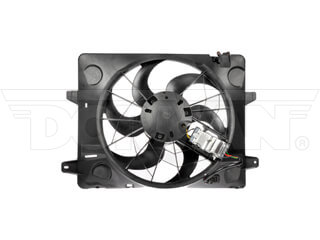 Dorman 620-120 Radiator Fan Assembly with Controller for 2003-2005 Ford, 2003-2005 Lincoln & 2003-2005 Mercury - Black