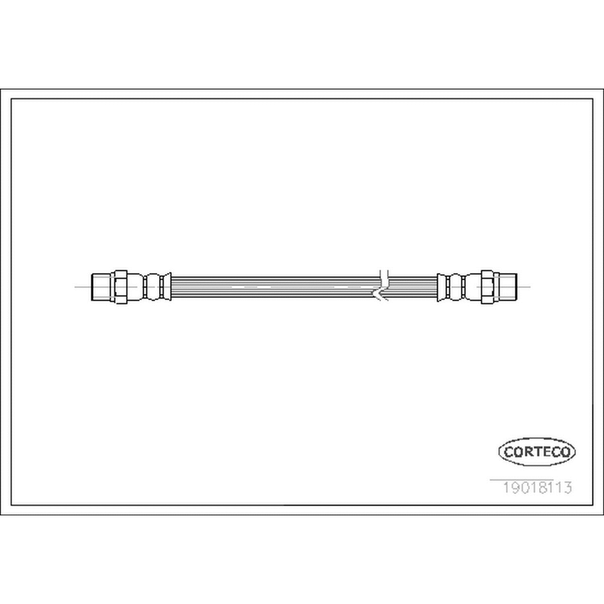 19018113 Brake Hose for 1990-1993 Volvo 240