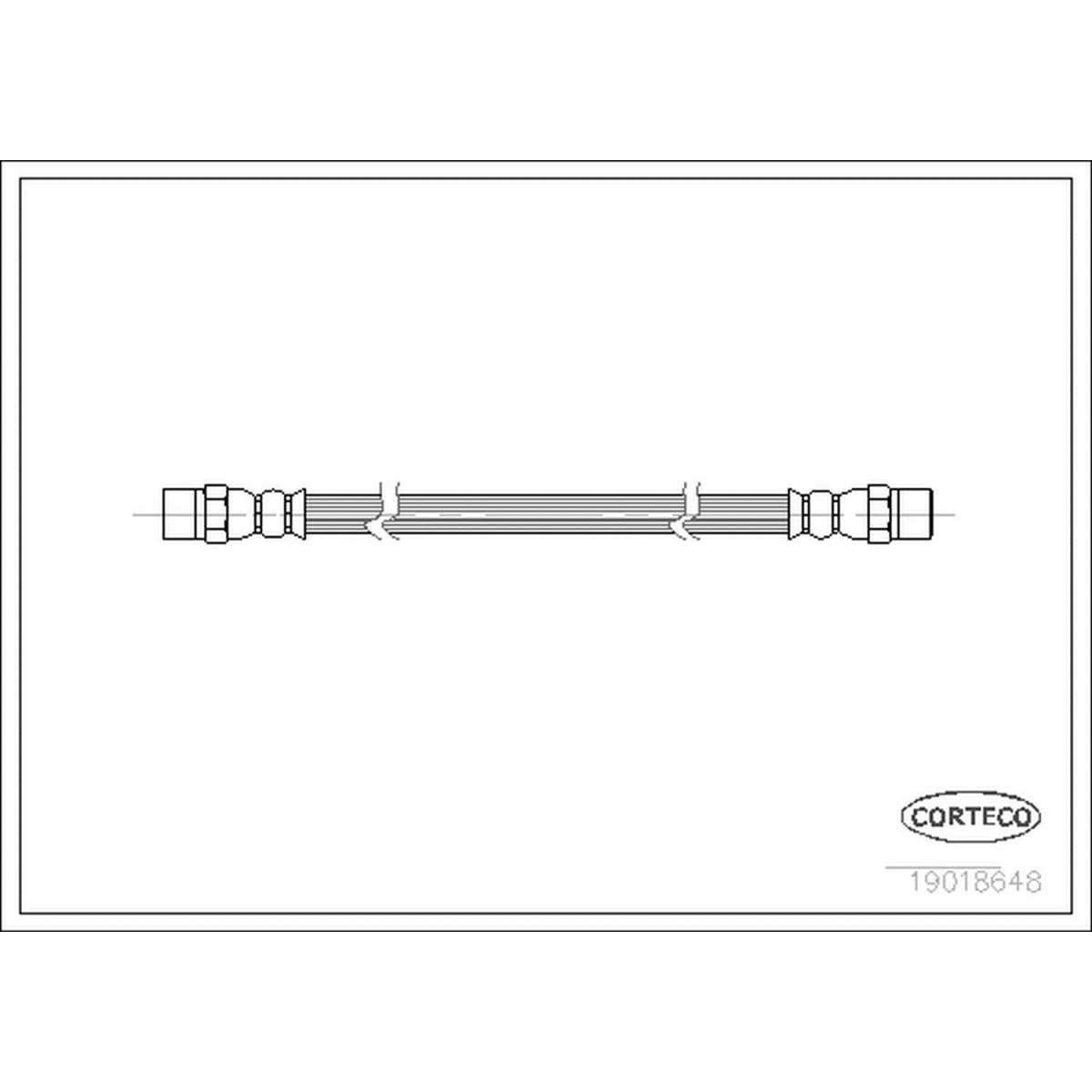 19018648 Brake Hose for 1985-1992 BMW 735i