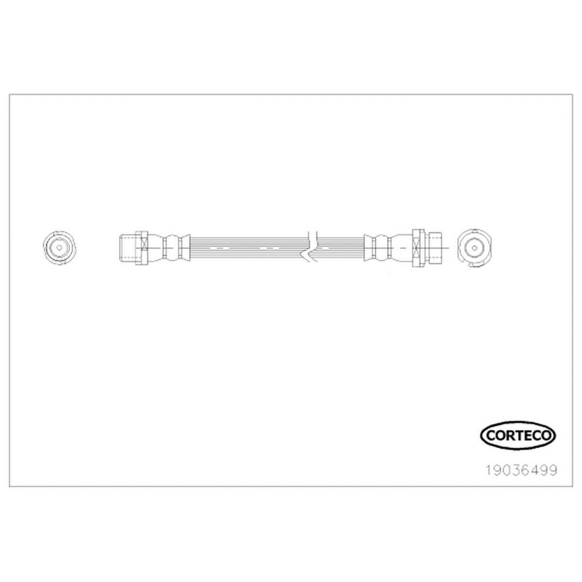 19036499 Brake Hose for 2007-2018 BMW X5