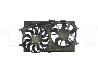 Dorman 620-126 Dual Fan Assembly Without Controller for 2000-2004 Ford Focus - Black
