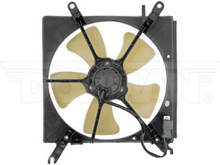 Dorman 620-223 Radiator Fan Assembly Without Controller for 1990-1993 Honda Accord, 1992-1996 Honda Prelude - Black