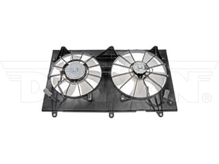 Dorman 620-225 Dual Fan Assembly Without Controller for 2003-2007 Honda Accord, Black