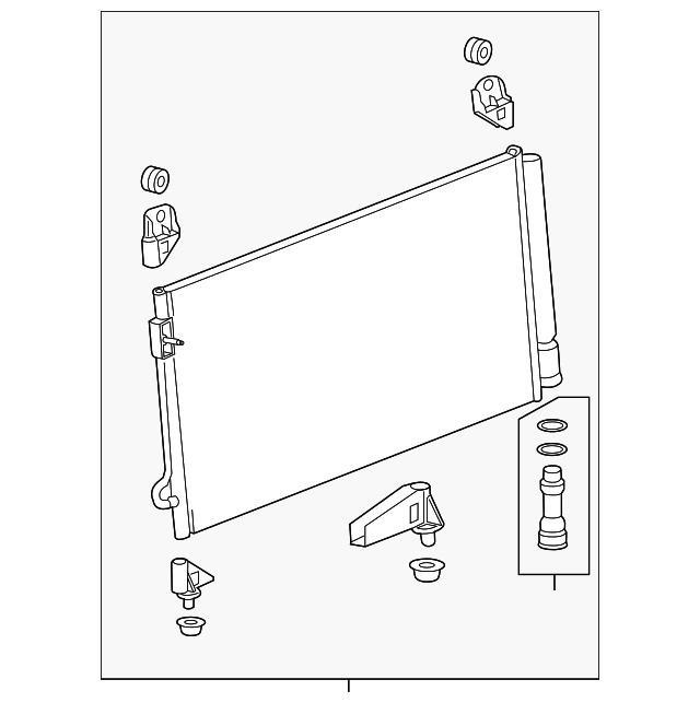 85145962 AC Condenser with Receiver Drier