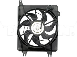Dorman 620-721 Condenser Fan Assembly Without Controller for 1996-2000 Hyundai Elantra, 1997-2001 Hyundai Tiburon