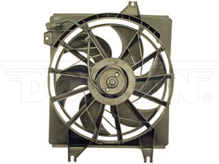Dorman 620-720 Radiator Fan Assembly Without Controller for 1996-2000 Hyundai Elantra, 1997-2001 Hyundai Tiburon - Black
