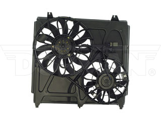 Dorman 620-729 Dual Fan Assembly Without Controller for 2003-2006 Kia Sorento - Black