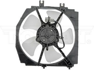 Dorman 620-757 Radiator Fan Assembly Without Controller for 1999-2003 Mazda Protege, 2002-2003 Mazda Protege5 - Black