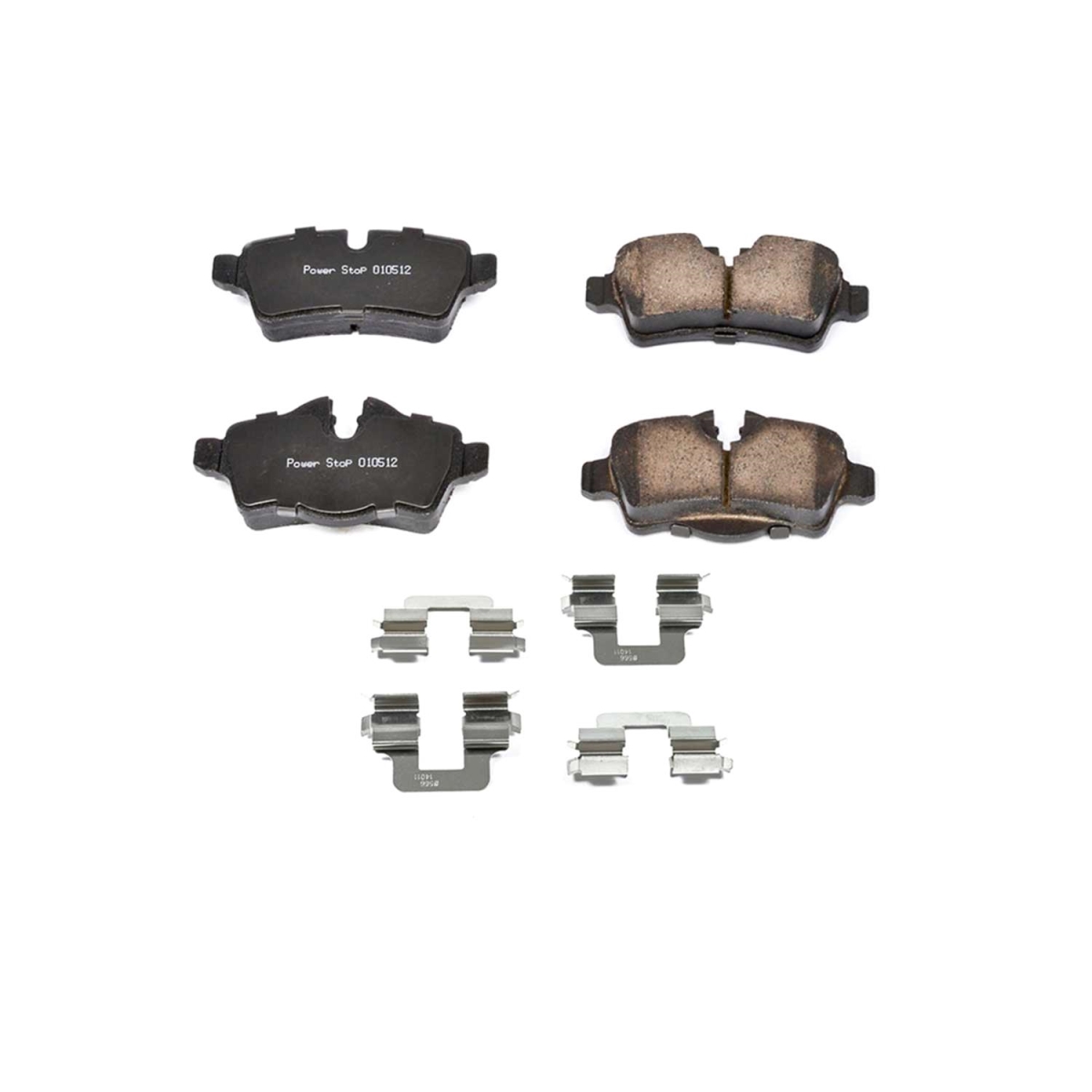 PowerStop 17-1309 Rear Z17 Evolution Plus Disc Brake Pad Set with Hardware Kit for 2007-2015 Mini Cooper