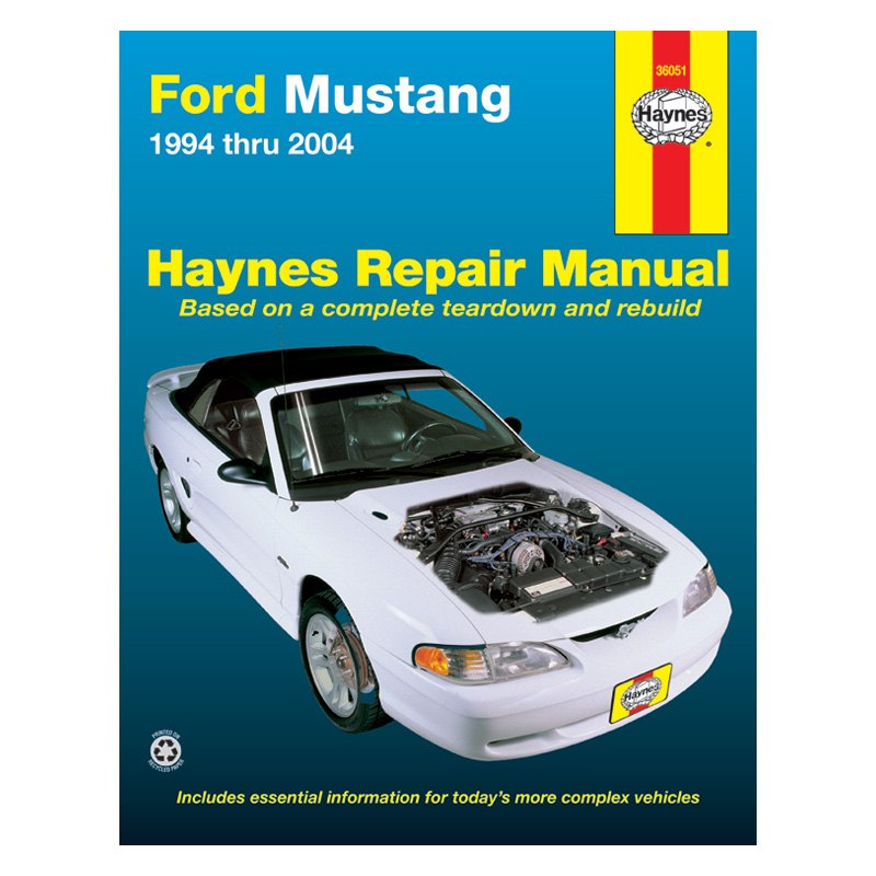 36051 Repair Manual for 1994-2004 Ford Mustang