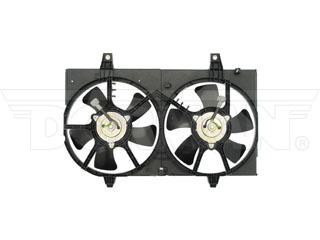 Dorman 620-421 Dual Fan Assembly Without Controller for 2002-2004 Infiniti I35, 2002 Nissan Maxima - Black