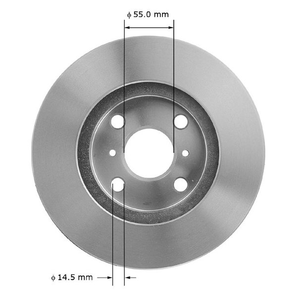 PRT1869 Front Brake Rotor for 1993-2002 Toyota Corolla