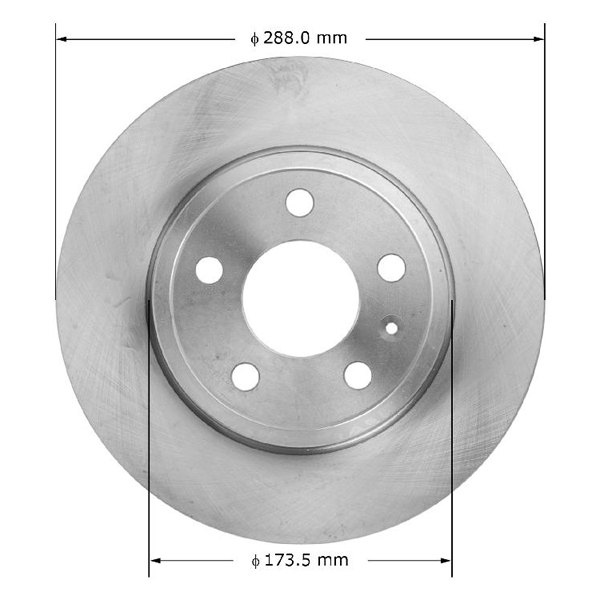 PRT6038 Rear Brake Rotor for 2005-2009 Audi A4
