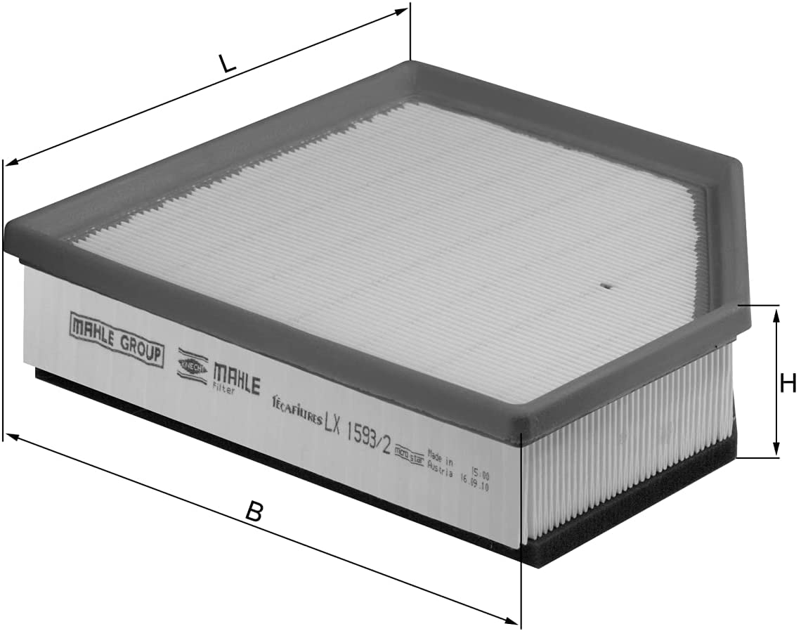 LX1593-2 Automotive Air Filter for 2015 Volvo S60