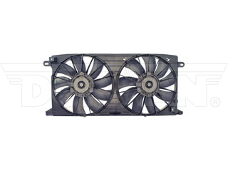 Dorman 620-645 Dual Fan Assembly Without Controller for 2000-2005 Cadillac DeVille, 2001-2003 Oldsmobile Aurora - Black