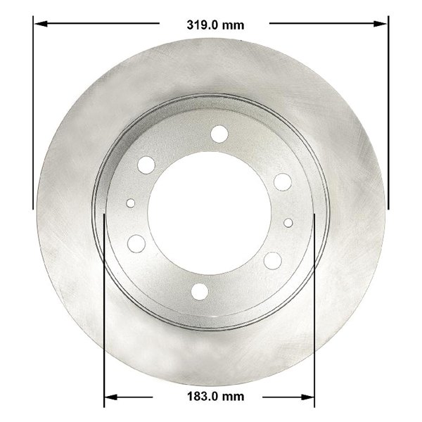 PRT5819 Front Brake Rotor for 2008-2012 & 2014 Toyota Tacoma