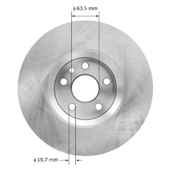 PRT6007 Front Brake Rotor for 2008-2013 Volvo XC70